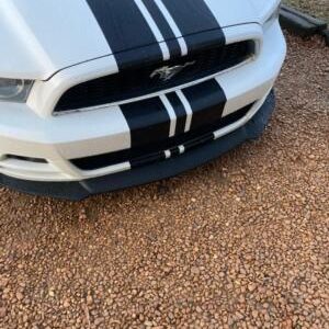 Fits 13-14 Ford Mustang IKON Style Front Bumper Lip Spoiler Unpainted Black PP - Image 8