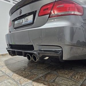 For Audi A4 S-line S4 2017-19 Glossy Black Rear Bumper Diffuser Lip Quad Exhaust - Image 23