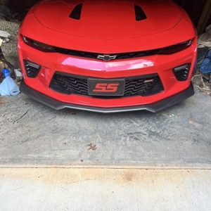 For 16-24 Chevrolet Camaro Front Bumper Lip 1LE Style Spoiler Carbon Fiber Print - Image 8