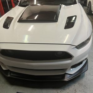 Fits 15-17 Ford Mustang Coupe 2-Door Front Bumper Lip Unpainted Black - PP - Image 8