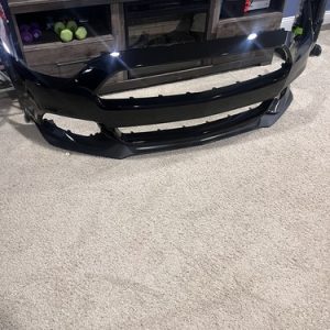 Fits 15-17 Mustang Front Bumper Lip Spoiler Performance Style Unpainted Black PU - Image 8