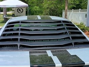 Fits 99-04 Ford Mustang Coupe IKON Style Rear Window Louver Cover Unpainted ABS - Image 8