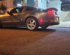 Fits 13-14 Ford Mustang V6 GT Matte Black PP Rear Diffuser Lip W/ V1 Style Fin - Image 8