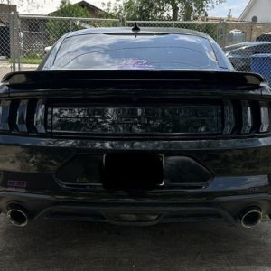 Fits 15-23 Ford Mustang 2DR Coupe Long LED Style Trunk Spoiler Gloss Black - ABS - Image 8