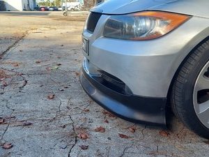 Fits 05-08 BMW E90 3-Series Front Bumper Lip IKON Style Spoiler PU Splitter Kit - Image 23