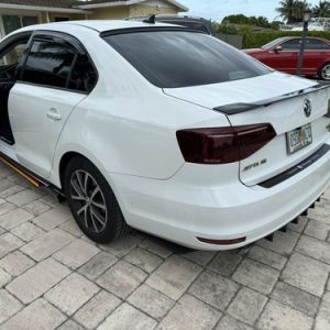 Glossy Black Rear Trunk Lip Spoiler Wing Thai Style Fit For VW Jetta MK6 2011-18 - Image 28