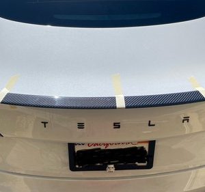 Fits 17-23 Tesla Model 3 OE Style Rear Trunk Spoiler Wing Real Carbon Fiber Lip - Image 27