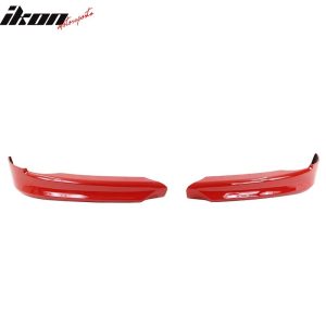 Fits 05-08 BMW E90 3-Series 4D Front Bumper Lip OE Style PP Splitters #438 Red - Image 3