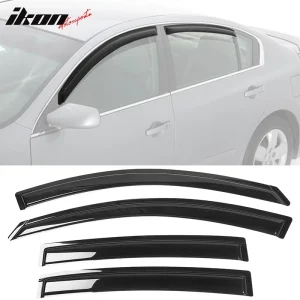 Fits 07-12 Nissan Altima L32A 4DR Window Visor Vent Rain Guard Shade Deflector - Image 6