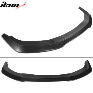 Fits 17-21 Honda Civic Si 4DR Hatchback GT Style Front Bumper Lip Black 1PC PU - Image 4