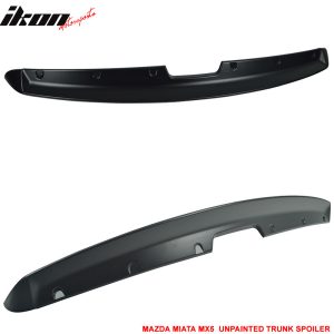 Mazda Miata MX-5 1990-1997 KG Type 1 Rear Trunk Lid Spoiler Wing Lip Unpainted ABS - Image 3