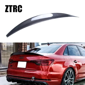 Carbon Fiber Trunk Wing Spoiler For AUDI A4 S4 B9 B9.5 sedan 2017-2024 - Image 6
