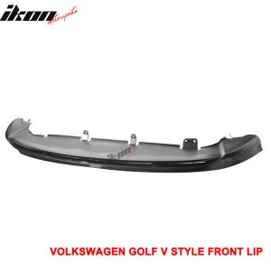 Fits 05-09 Volkswagen GTI Jetta V-Style Front Bumper Lip Spoiler Unpainted PU - Image 5