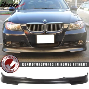 Fits 05-08 BMW E90 3-Series Sedan C Style Front Bumper Lip Spoiler PU Unpainted - Image 6