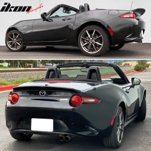 Mazda MX-5 Miata 16-25 ND 4th Rear Trunk Spoiler Wing Unpainted FRP - Image 4