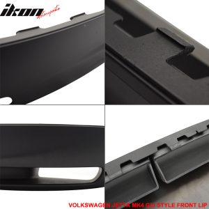Fits 99-05 Volkswagen Jetta MK4 GLI Style Front Bumper Lip Spoiler Splitter PU - Image 5