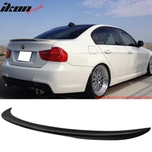 Fits 06-11 BMW 3 Series E90 Performance Style Trunk Spoiler Painted #668 Black - Image 6