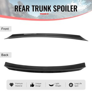 Fits 99-03 VW MK4 Jetta Sedan ES Style Duckbill Trunk Spoiler Carbon Fiber Print - Image 3