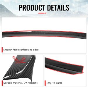 Fits 99-03 VW MK4 Jetta Sedan ES Style Duckbill Trunk Spoiler Carbon Fiber Print - Image 4