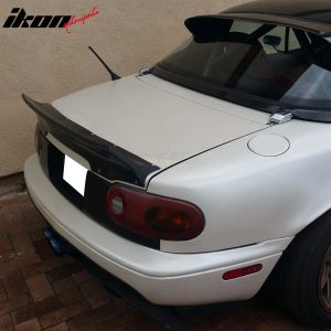 For 90-97 Mazda Miata RB Rocket Style Add-on Rear Trunk Spoiler Lip PU Unpainted - Image 3