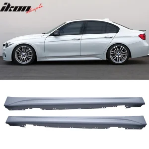 Fits 12-18 BMW F30 3-Series M-T Msport Style 2PCS Side Skirts Unpainted - PP - Image 5