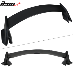 Fits 17-21 Honda Civic X 10th Type R Rear Trunk Spoiler Wing Unpainted Black ABS - Image 4