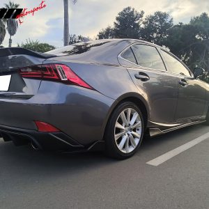 Fits 14-20 Lexus IS250 IS300 IS350 AR Style Side Skirts Matte Black - PP - Image 3