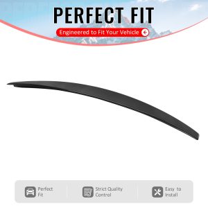 Fits 06-13 Lexus IS250/IS350 Sedan C Style Rear Trunk Spoiler Wing Painted Black - Image 2