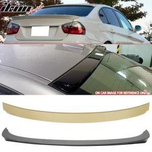 Fits 06-11 BMW 3 Series E90 Sedan AC Style Rear Trunk Spoiler + Roof Spoiler ABS - Image 6