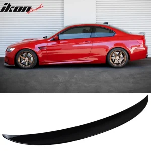 Fits 07-13 BMW 3-Series E92 Coupe Performance Trunk Spoiler Painted #668 Black - Image 6