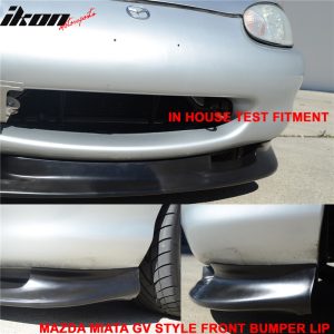 Fits 99-00 Mazda Miata MX-5 GV Style Front Bumper Lip Chin Spoiler Unpainted PU - Image 3
