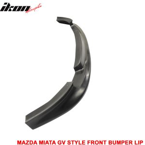 Fits 99-00 Mazda Miata MX-5 GV Style Front Bumper Lip Chin Spoiler Unpainted PU - Image 5