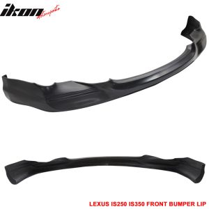 Fits 06-08 Lexus IS250 IS350 INS Style Front Bumper Lip Spoiler Kit PU Unpainted - Image 4