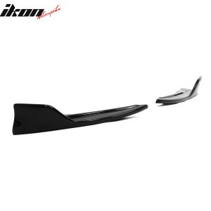 Fits 14-20 Lexus IS Sedan Artisan Style Rear Bumper Aprons Spat Gloss Black PP - Image 5