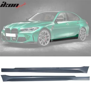Fits 19-26 BMW 3 Series G20 Sedan 4-Door M3 Style Side Skirts Rocker Panels - Image 4