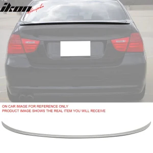 Fits 06-11 BMW E90 3-Series Trunk Spoiler M3 Style Rear Wing ABS Lip #354 Silver - Image 6