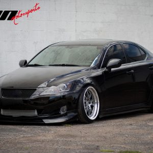 Fits 09-10 Lexus IS250 IS350 JP F-Sport Style Front Bumper Lip Spoiler Black PU - Image 2