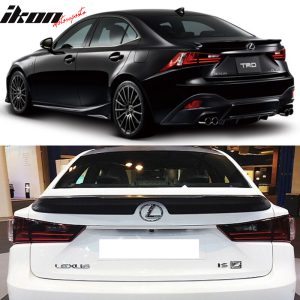 Fits 14-20 Lexus IS200t IS250 IS300 IS350 Rear Trunk Spoiler Wing ABS Unpainted - Image 2