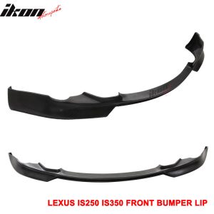 Fits 06-08 Lexus IS250 IS350 IKON Style Front Bumper Lip Spoiler Unpainted PU - Image 3