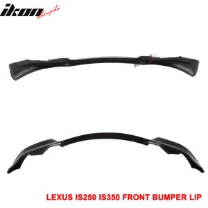 Fits 06-08 Lexus IS250 IS350 IKON Style Front Bumper Lip Spoiler Unpainted PU - Image 4