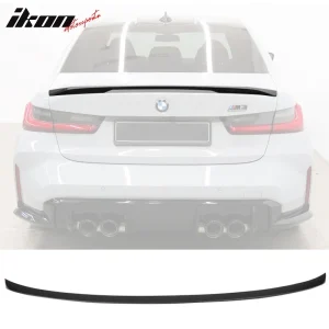 Fits 21-26 BMW G80 M3 Trunk Spoiler M Performance Style Rear Wing Matte Black - Image 6