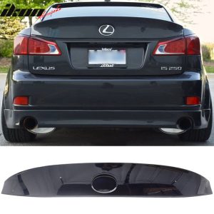 Fits 06-13 Lexus IS250 IS350 Sedan WD Style Trunk Spoiler Lip Painted Black #8U0 - Image 1