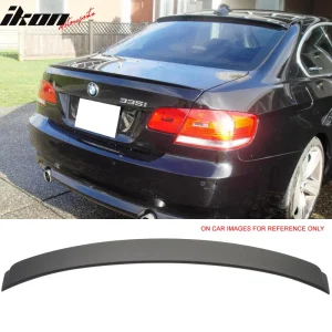 Fits 07-13 BMW 3 Series E92 Coupe AC Style Rear Roof Spoiler Wing Matte Black - Image 6