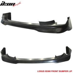 Fits 01-05 Lexus IS300 AMS Style Front Bumper Lip Spoiler Unpainted - PU - Image 4