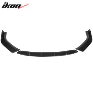 Fits 14-16 Lexus IS250 F Sport IKON Style 3PCS Front Bumper Lip Kit Matte Black - Image 2
