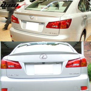 Fits 06-13 Lexus IS250 IS350 Sedan OE Style Trunk Spoiler Painted #1G1 Tungsten - Image 3
