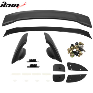 Fits 12-15 Honda Civic Sedan Mugen Style Rear Trunk Spoiler Unpainted ABS 4PCS - Image 5