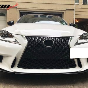 Fits 14-16 Lexus IS250 IS300 IS350 IS200t F Sport AG Style Front Bumper Lip - PU - Image 3