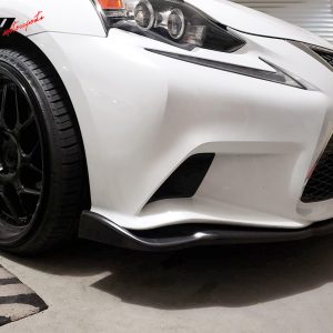 Fits 14-16 Lexus IS250 IS300 IS350 IS200t F Sport AG Style Front Bumper Lip - PU - Image 4