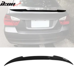 Closeout! Fits 06-11 BMW E90 3-Series Sedan V Style Trunk Spoiler Carbon Fiber - Image 6